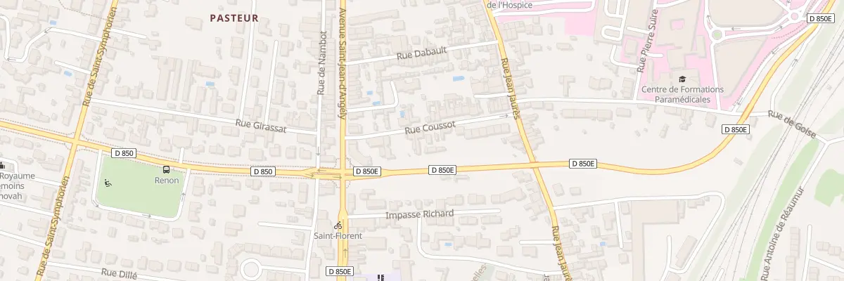 Plan du 6 Rue Coussot à Niort