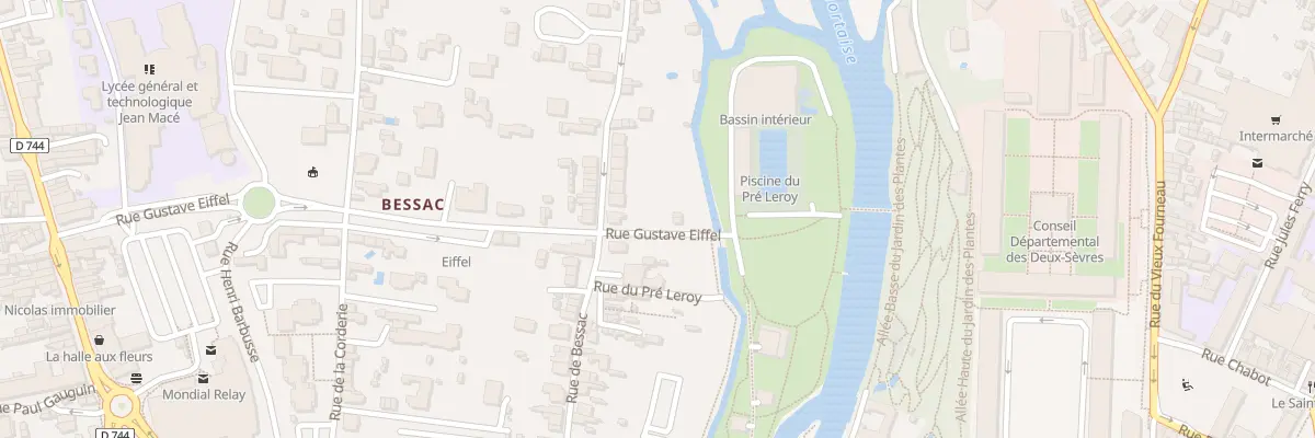 Plan du 86 Rue de Bessac à Niort