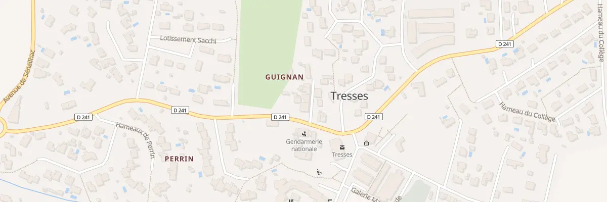Plan du 57 Guignan à Tresses