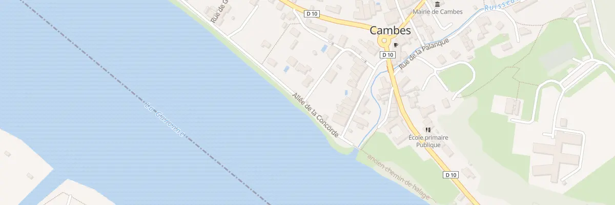 Plan du 10 Rue des Anciennes Ecoles à Cambes