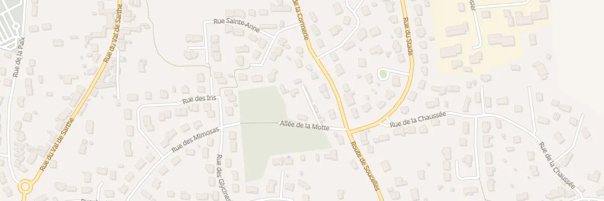 Plan du 3 All de la Motte à Tiercé