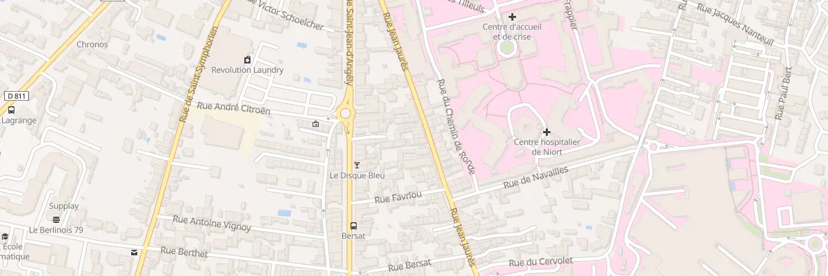 Plan du 32 Rue Jean Jaurès à Niort