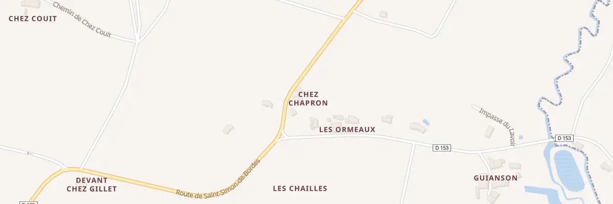 Plan du 5043 Chez Chapron à Agudelle