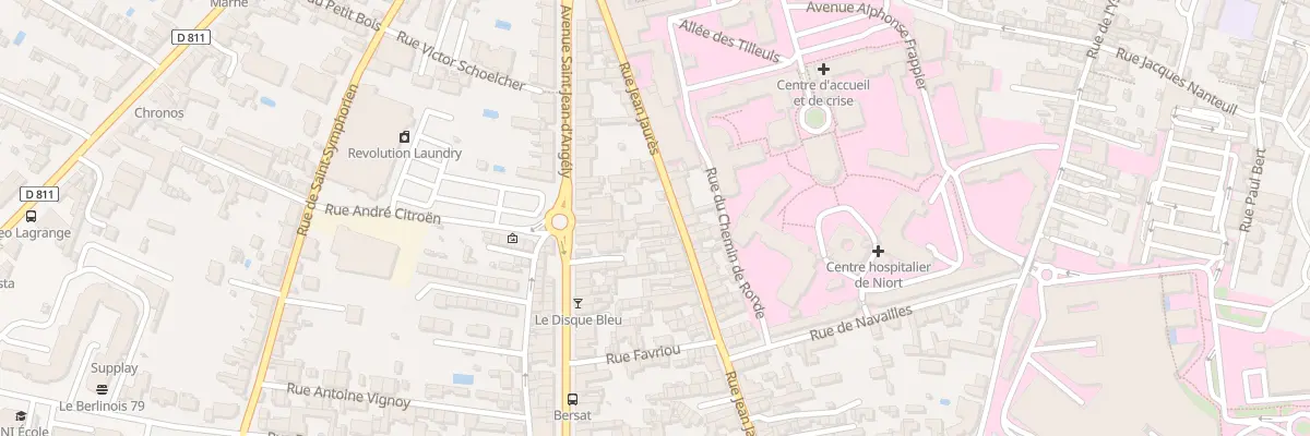 Plan du 22 Rue Jean Jaurès à Niort