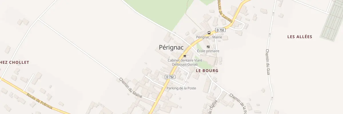 Plan du 36 Av de Cognac à Pérignac