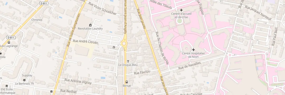 Plan du 26 Rue Jean Jaurès à Niort