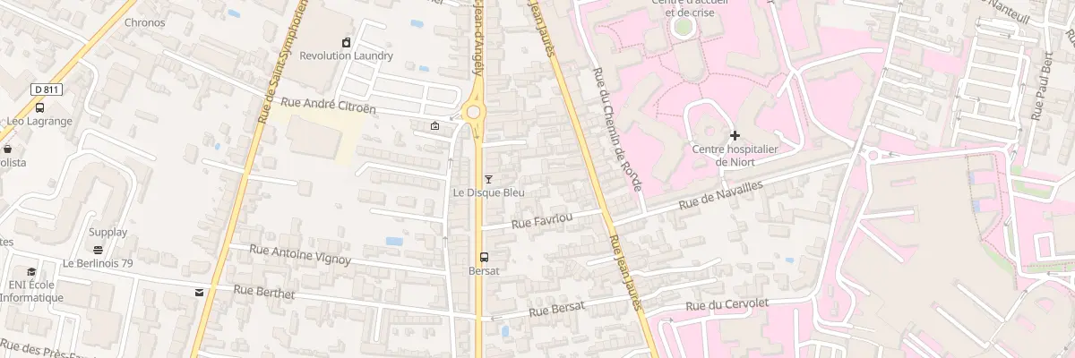 Plan du 44G Rue Jean Jaurès à Niort