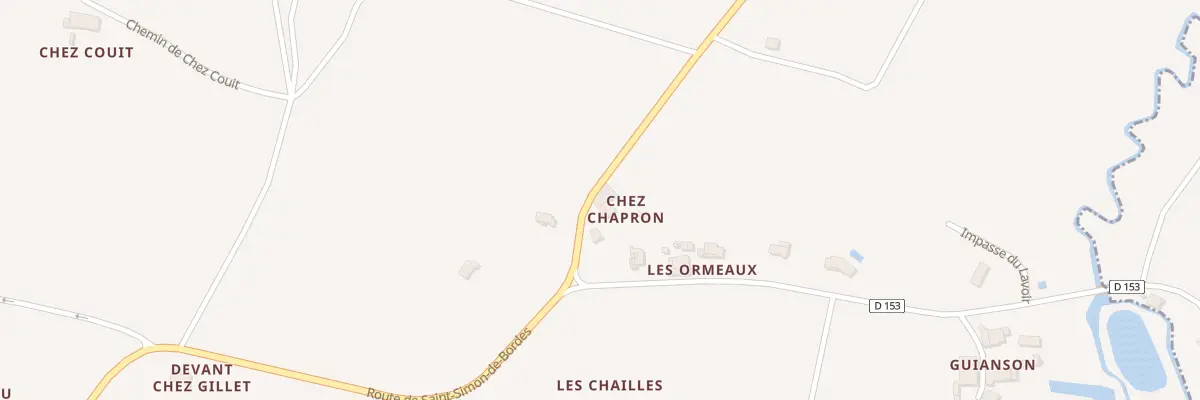 Plan du 5041 Chez Chapron à Agudelle