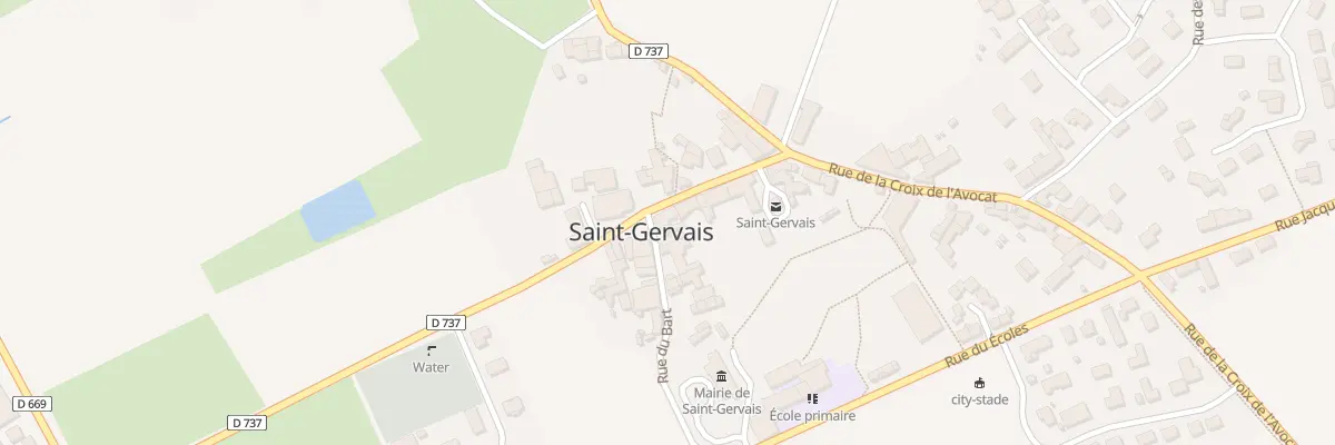 Plan du 1 Rue du Bart à Saint-Gervais