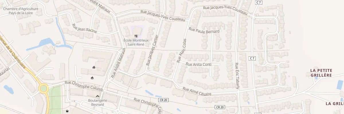 Plan du 22 Rue Alain Colas à Trélazé