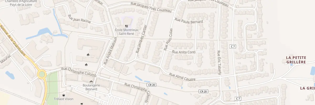 Plan du 28 Rue Alain Colas à Trélazé