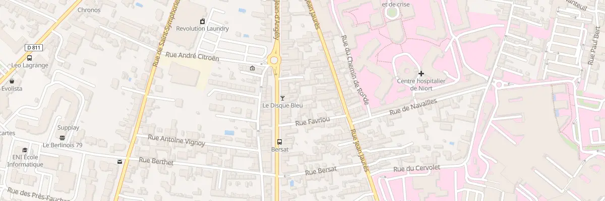 Plan du 44I Rue Jean Jaurès à Niort