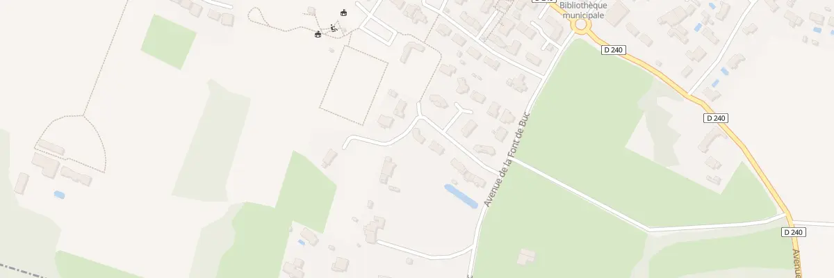 Plan du 4 Av de la Font de Buc à Cénac