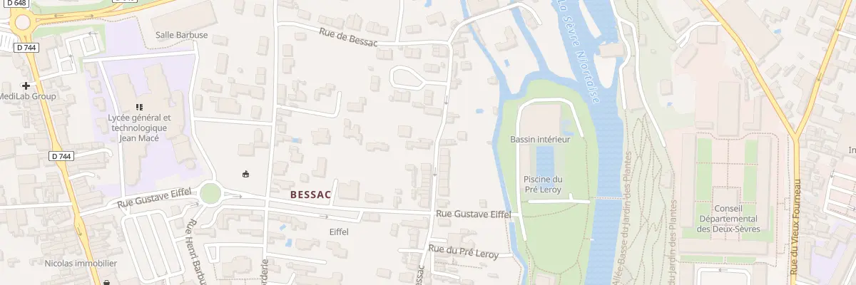 Plan du 127 Rue de Bessac à Niort