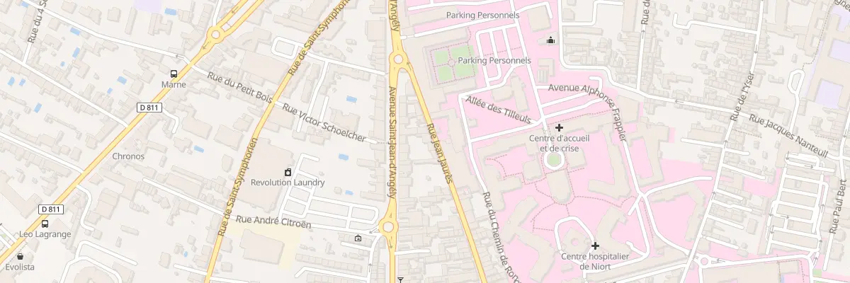 Plan du 8 Rue Jean Jaurès à Niort