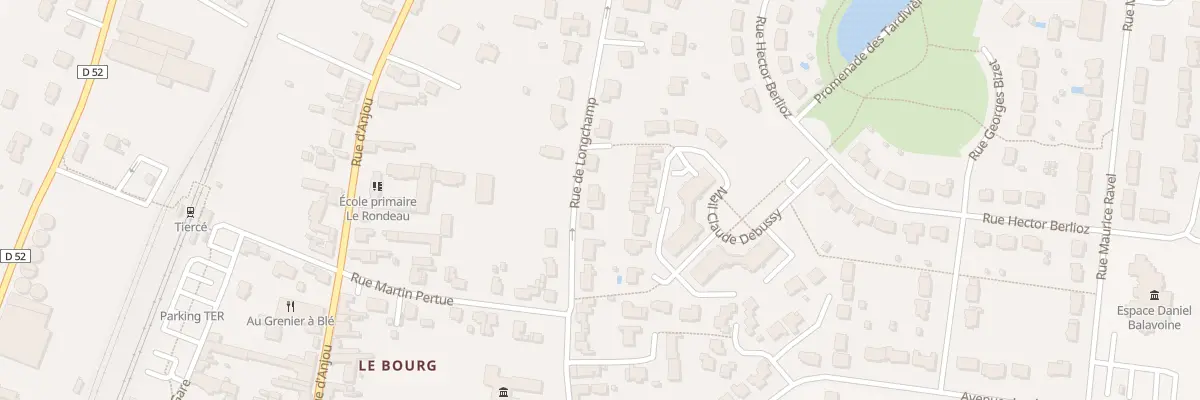 Plan du 26 Rue de Longchamp à Tiercé