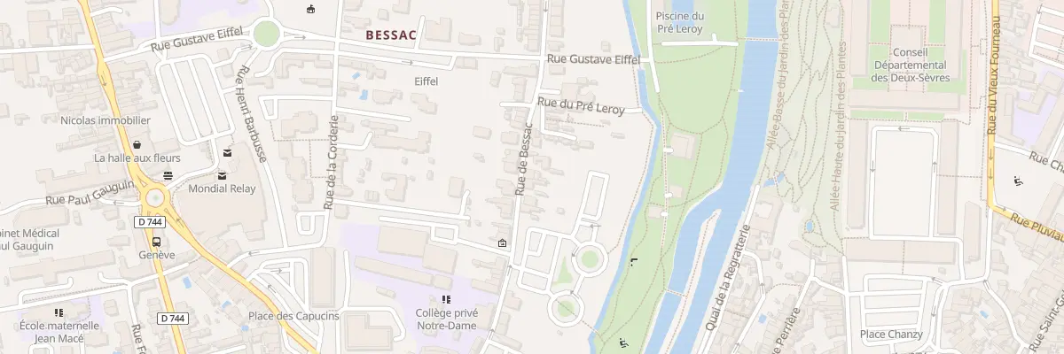 Plan du 58 Rue de Bessac à Niort