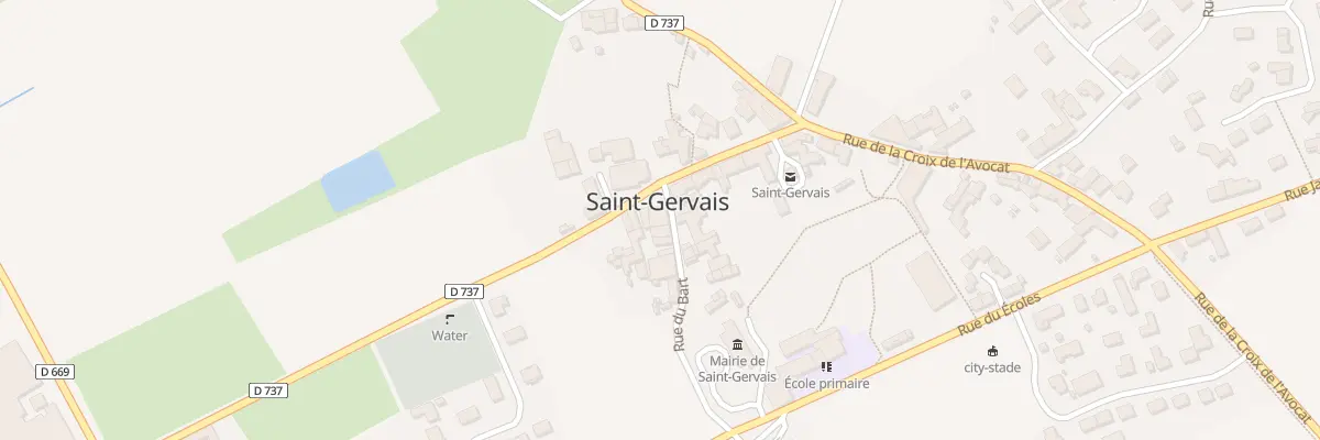 Plan du 2 Rue du Bart à Saint-Gervais
