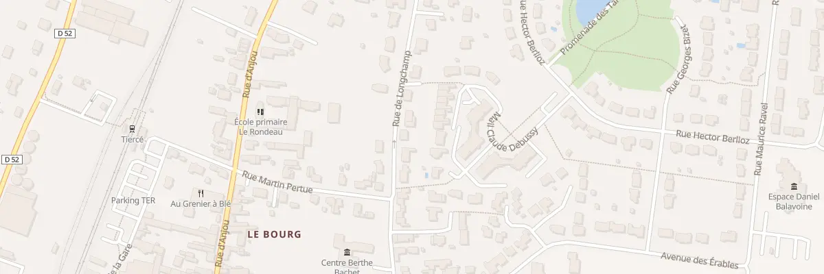 Plan du 24 Rue de Longchamp à Tiercé