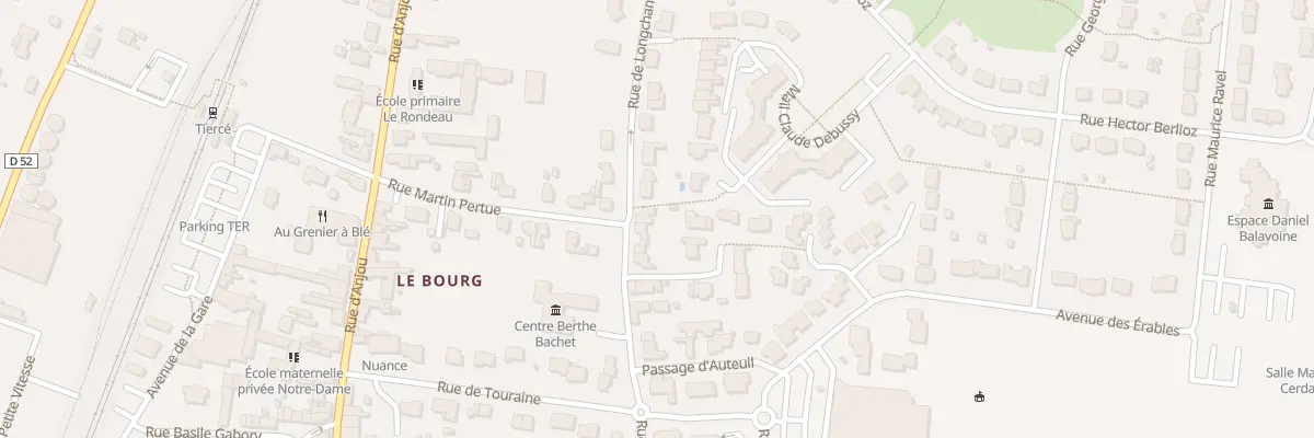 Plan du 18 Rue de Longchamp à Tiercé