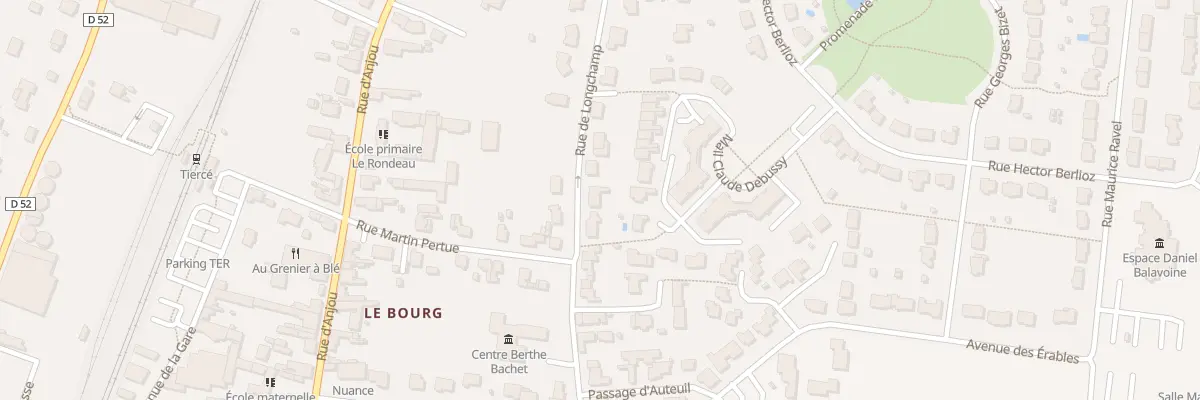 Plan du 22 Rue de Longchamp à Tiercé
