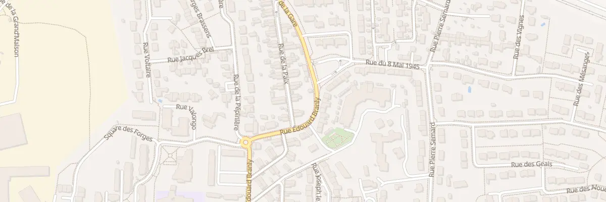 Plan du 8 Rue de la Paix à Trélazé