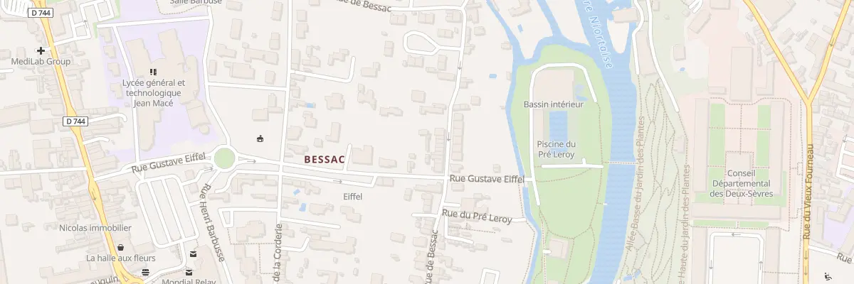 Plan du 115 Rue de Bessac à Niort