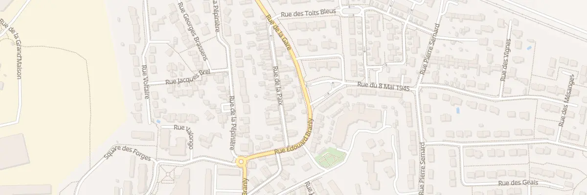 Plan du 16 Rue de la Paix à Trélazé