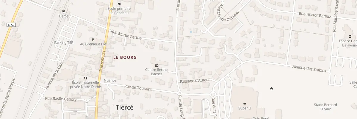 Plan du 10 Rue de Longchamp à Tiercé
