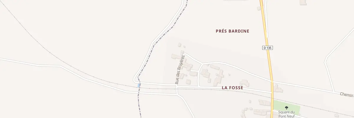 Plan du 1 Rue des Bruyères à Brives-sur-Charente