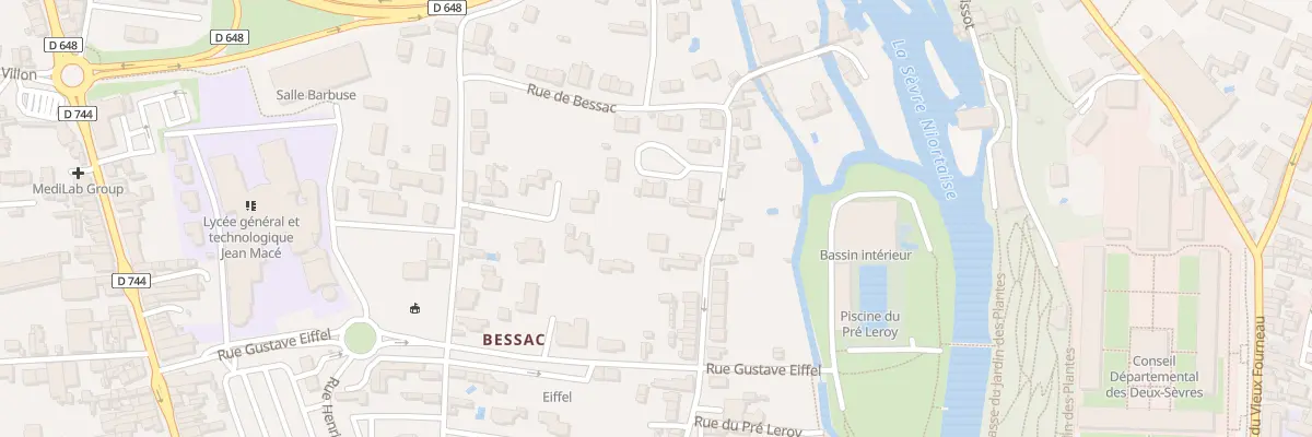 Plan du 135 Rue de Bessac à Niort