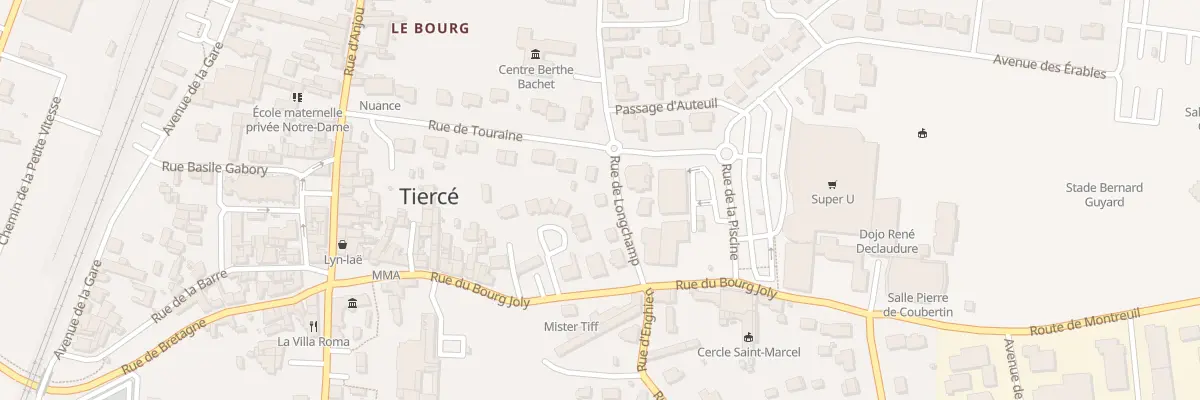 Plan du 5 Rue de Longchamp à Tiercé