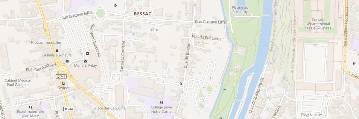 Plan du 65 Rue de Bessac à Niort