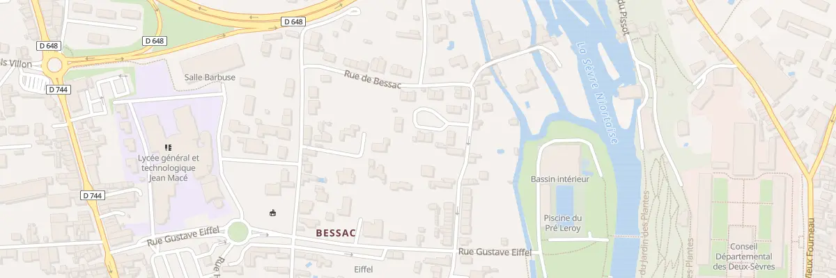 Plan du 4 Rue Pierre Caillet à Niort