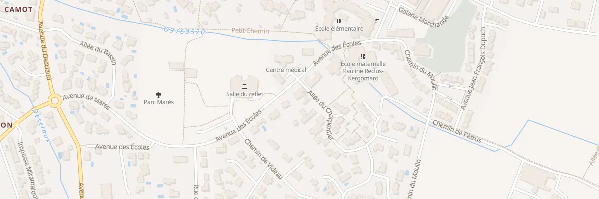 Plan du 12 Av des Ecoles à Tresses