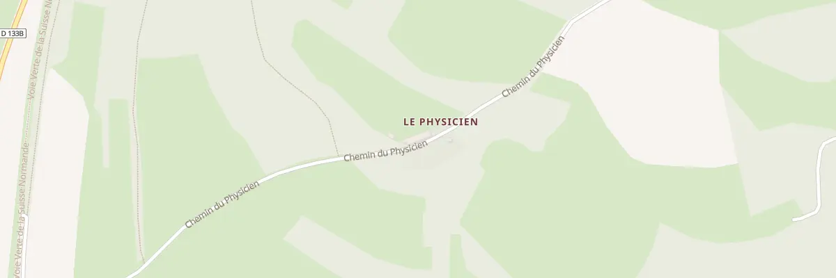 Plan du 1 Che du Physicien au Vey