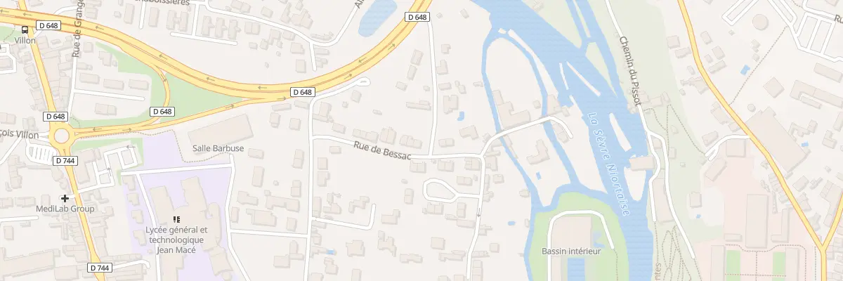 Plan du 134 Rue de Bessac à Niort