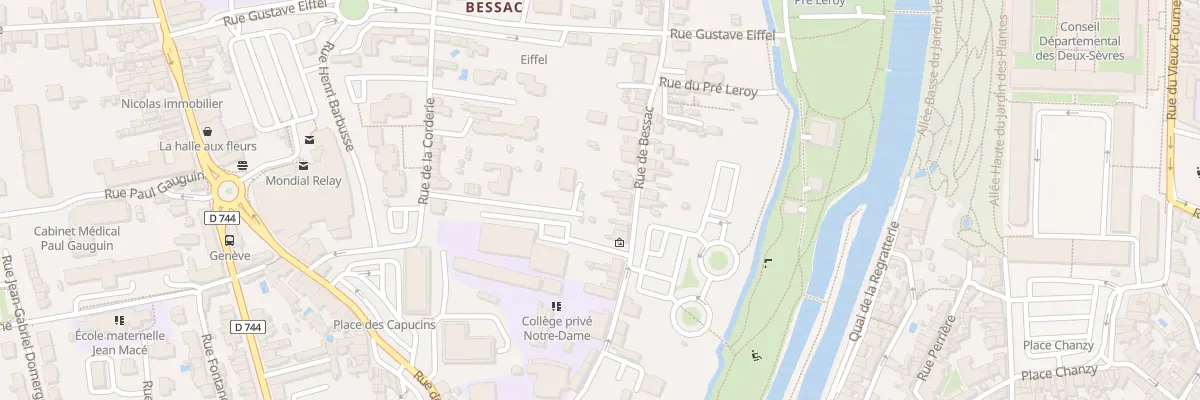 Plan du 57 Rue de Bessac à Niort