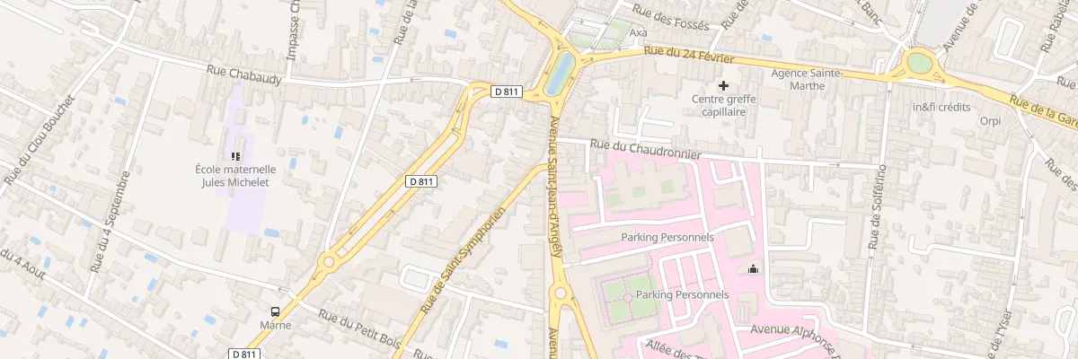 Plan du 26B Av St-Jean d’Angely à Niort