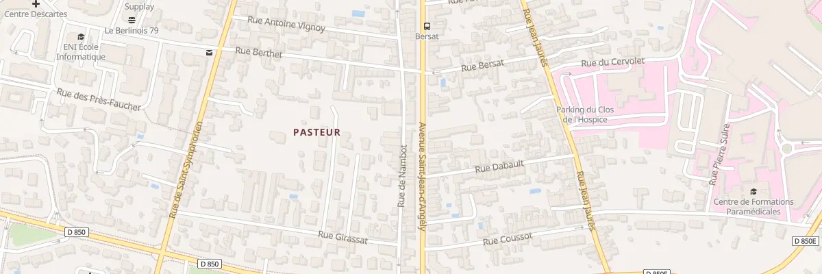 Plan du 154 Av St-Jean d’Angely à Niort
