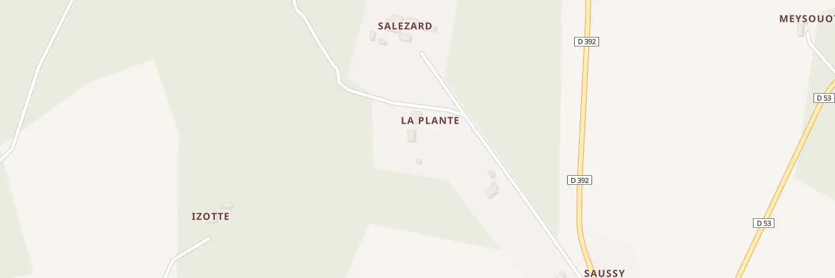 Plan du 39 Izotte à Bélis