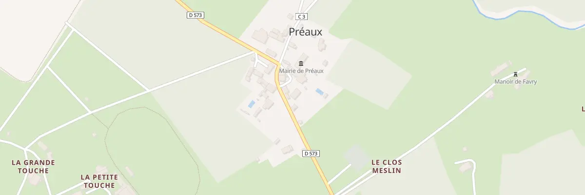 Plan du 17 Rte de Beaumont à Préaux