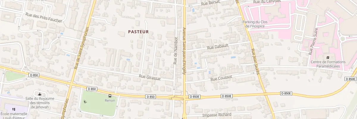 Plan du 174 Av St Jean d’Angely à Niort