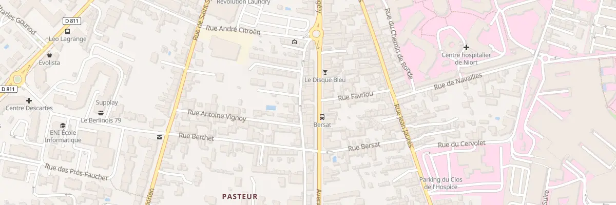 Plan du 120 Av St-Jean d’Angely à Niort