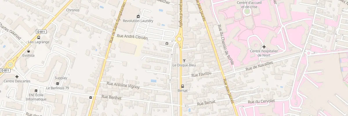Plan du 15 Rue de Nambot à Niort
