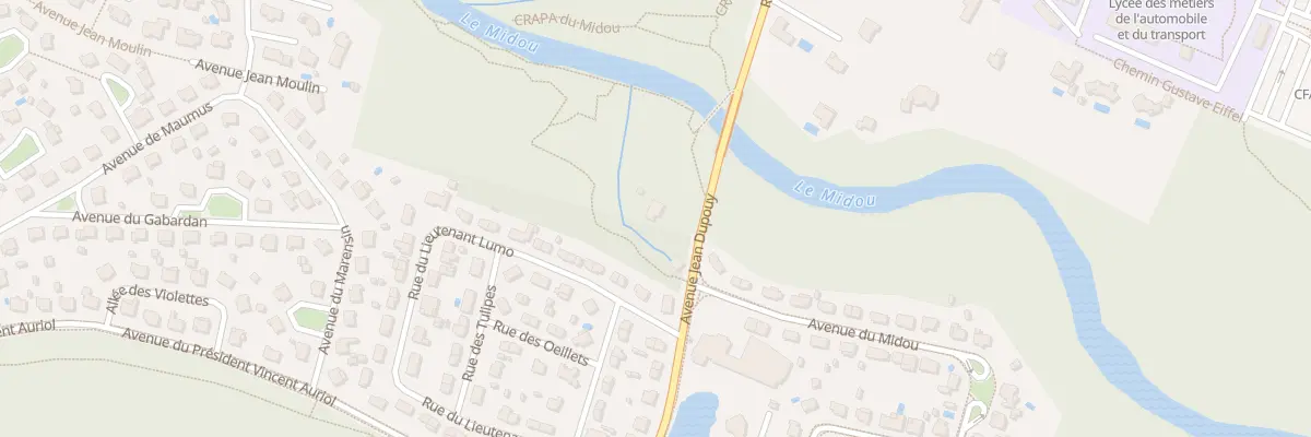 Plan du 545 Av Jean Dupouy à Mont-de-Marsan
