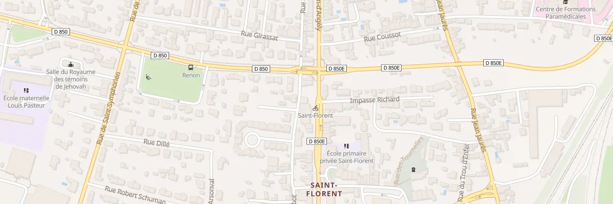 Plan du 200 Av St Jean d’Angely à Niort