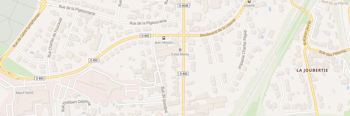 Plan du 250 Av St-Jean d’Angely à Niort