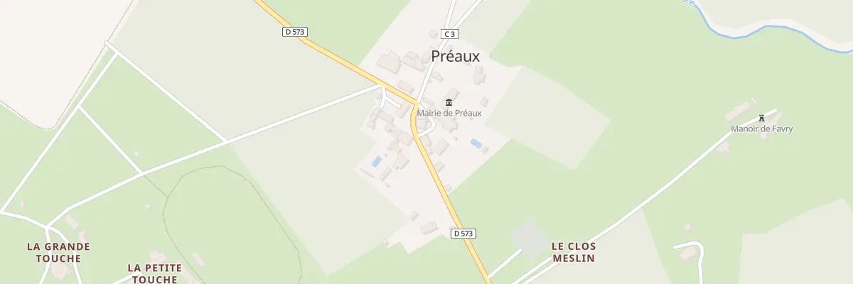 Plan du 16 Rte de Beaumont à Préaux