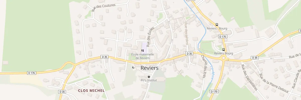 Plan du 2 Rue des Écoles à Reviers